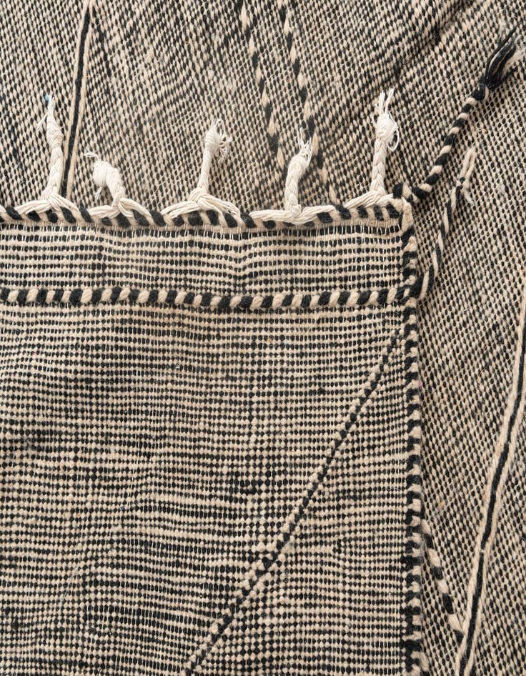 Detail image of 6' 10 x 9' 9  Hand Knotted Moroccan Wool Rug