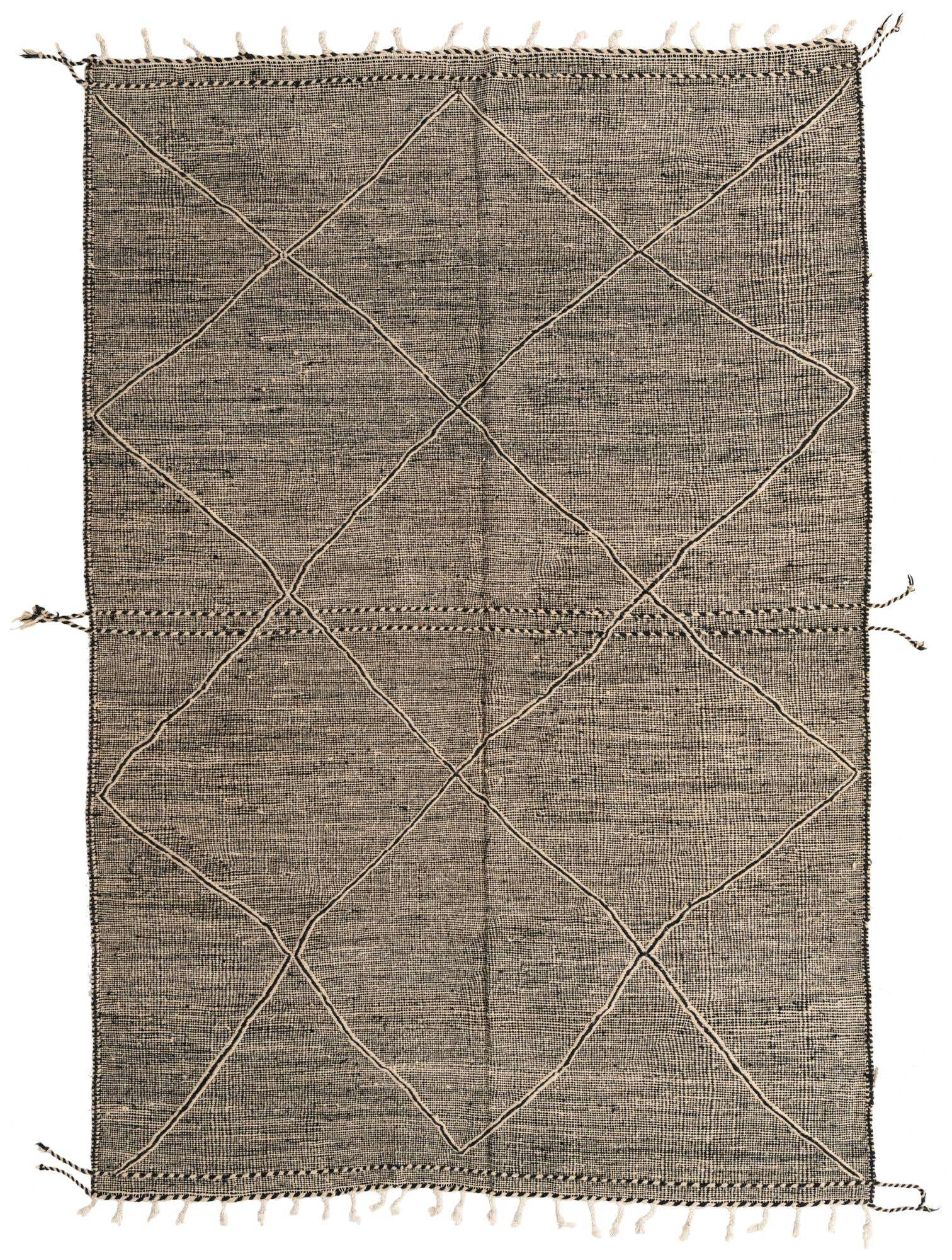 6' 10 x 9' 9 Hand Knotted Moroccan Wool Rug