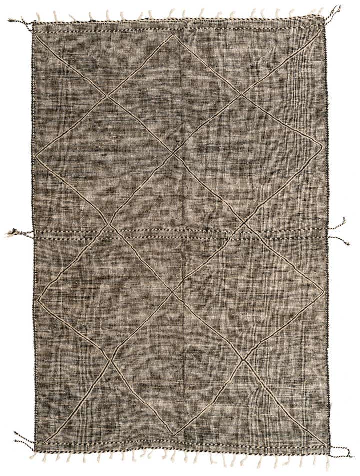 6' 10 x 9' 9 Hand Knotted Moroccan Wool Rug
