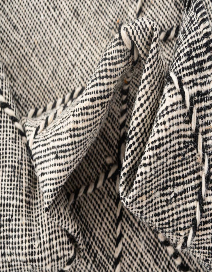 Detail image of 4' 10 x 8' 2  Hand Knotted Moroccan Wool Rug