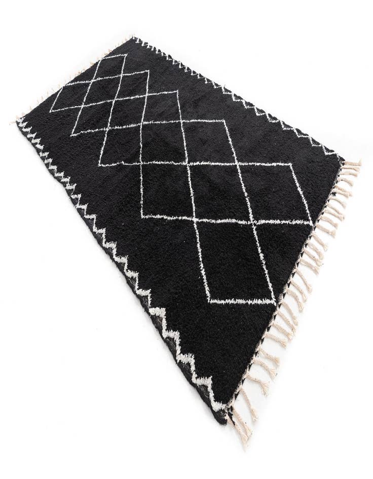 Detail image of 5' 4 x 8' 10  Hand Knotted Moroccan Wool Rug