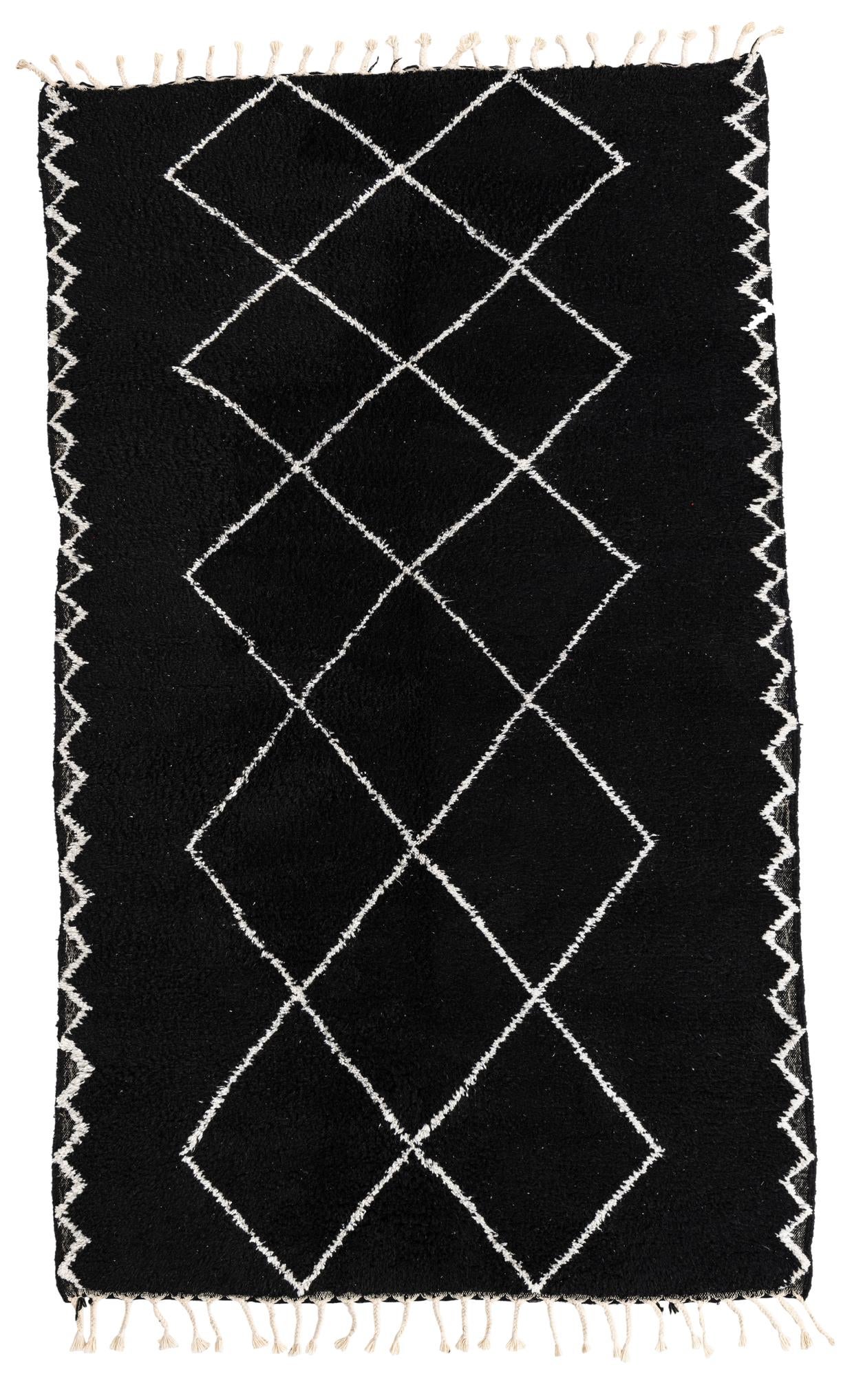 5' 4 x 8' 10 Hand Knotted Moroccan Wool Rug