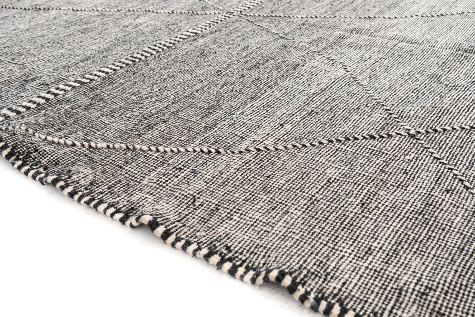 6' 7 x 10' 3 Hand Knotted Moroccan Wool Rug