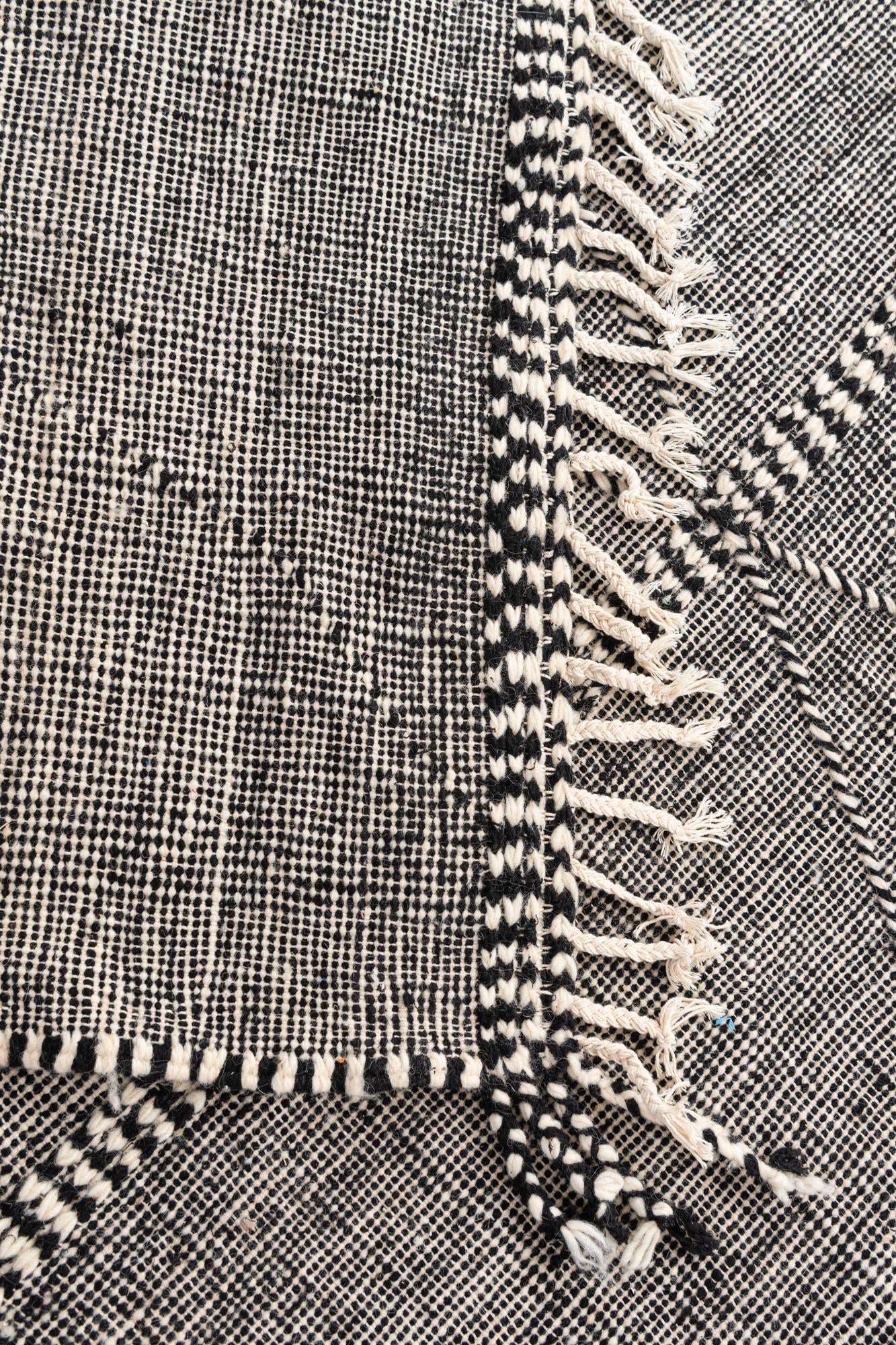 6' 7 x 10' 3 Hand Knotted Moroccan Wool Rug