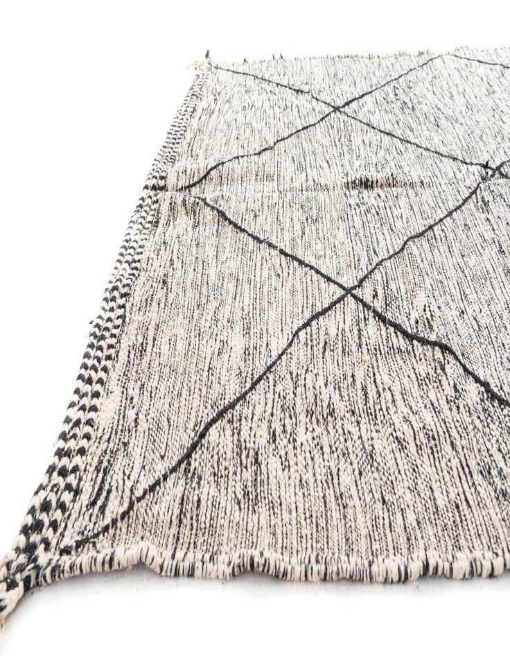 Detail image of 6' 4 x 9' 8  Hand Knotted Moroccan Wool Rug