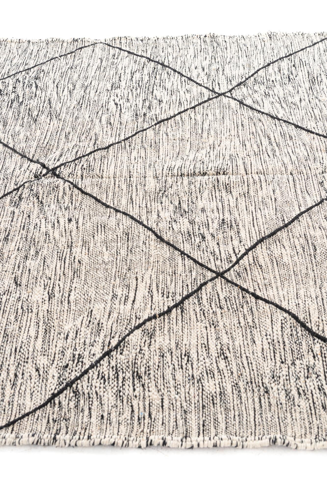 6' 4 x 9' 8 Hand Knotted Moroccan Wool Rug