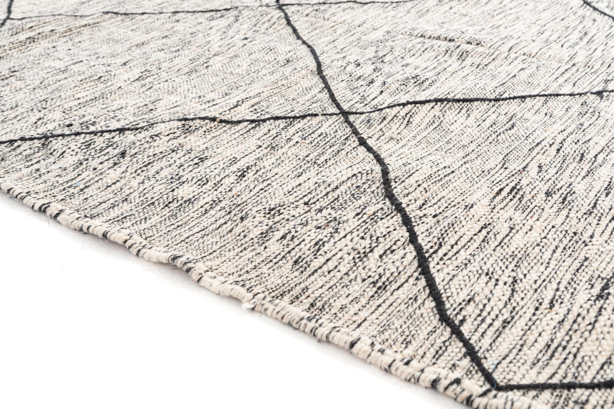 6' 4 x 9' 8 Hand Knotted Moroccan Wool Rug
