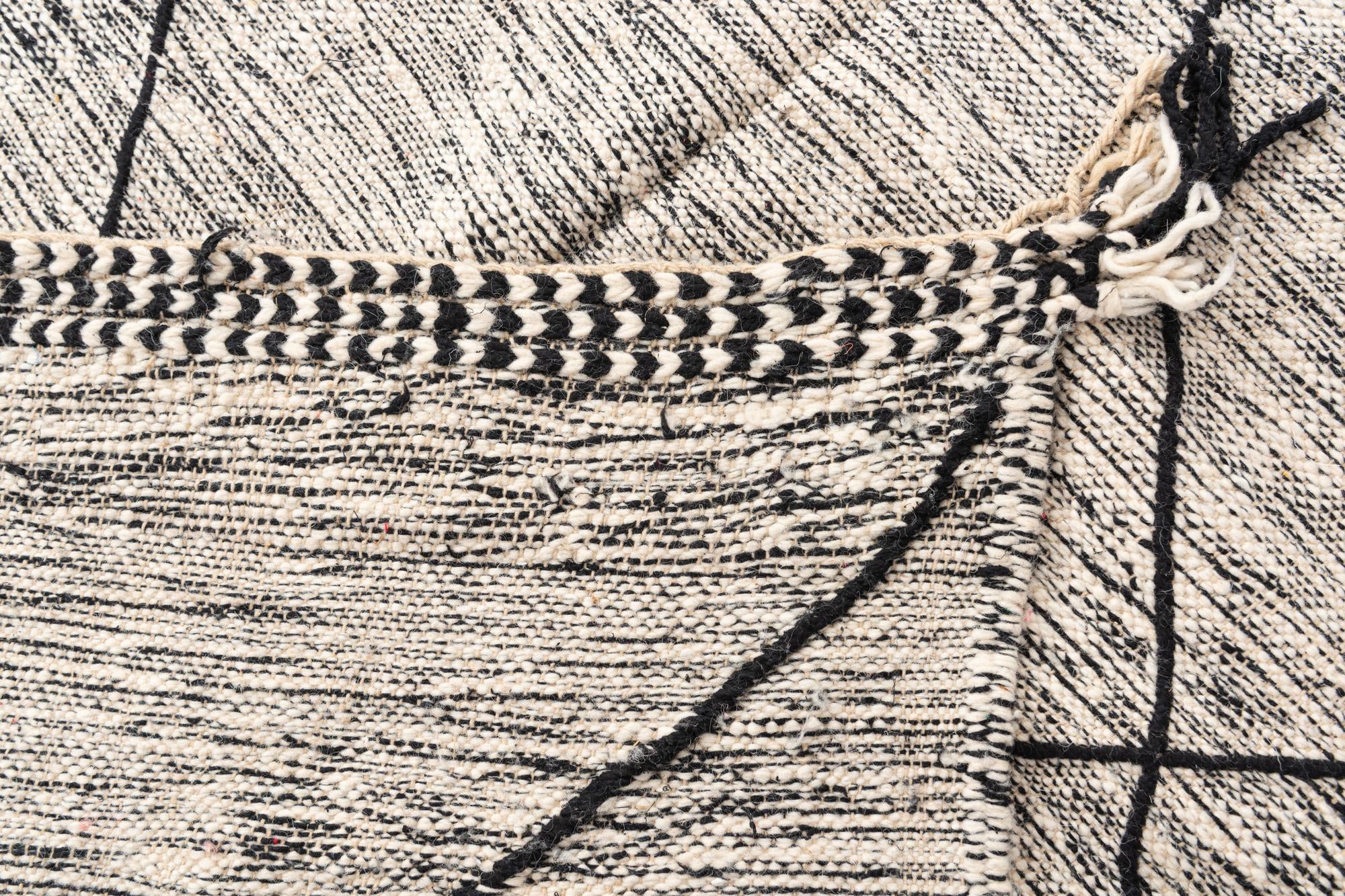 6' 4 x 9' 8 Hand Knotted Moroccan Wool Rug