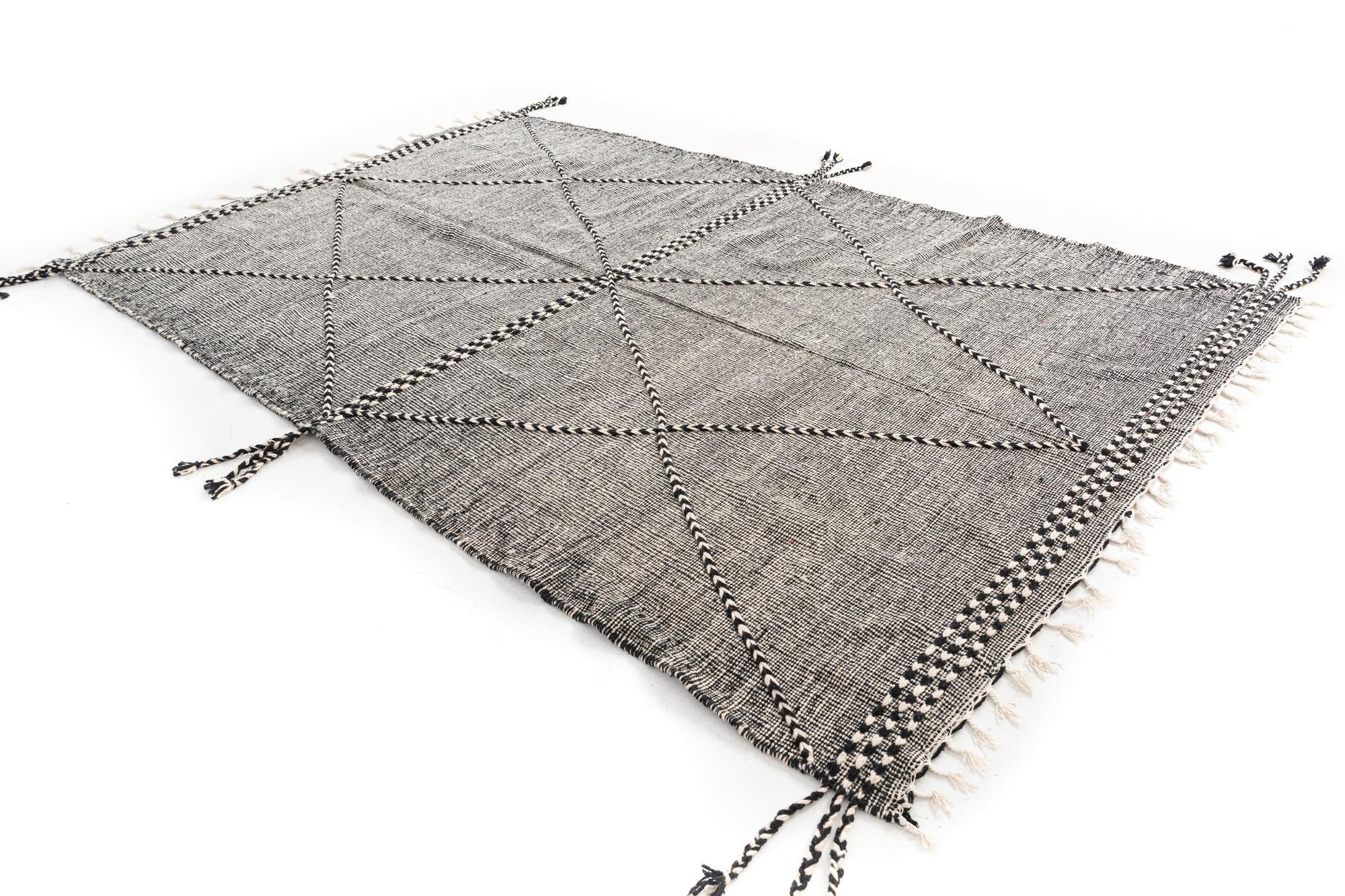 7' 3 x 11' Hand Knotted Moroccan Wool Rug
