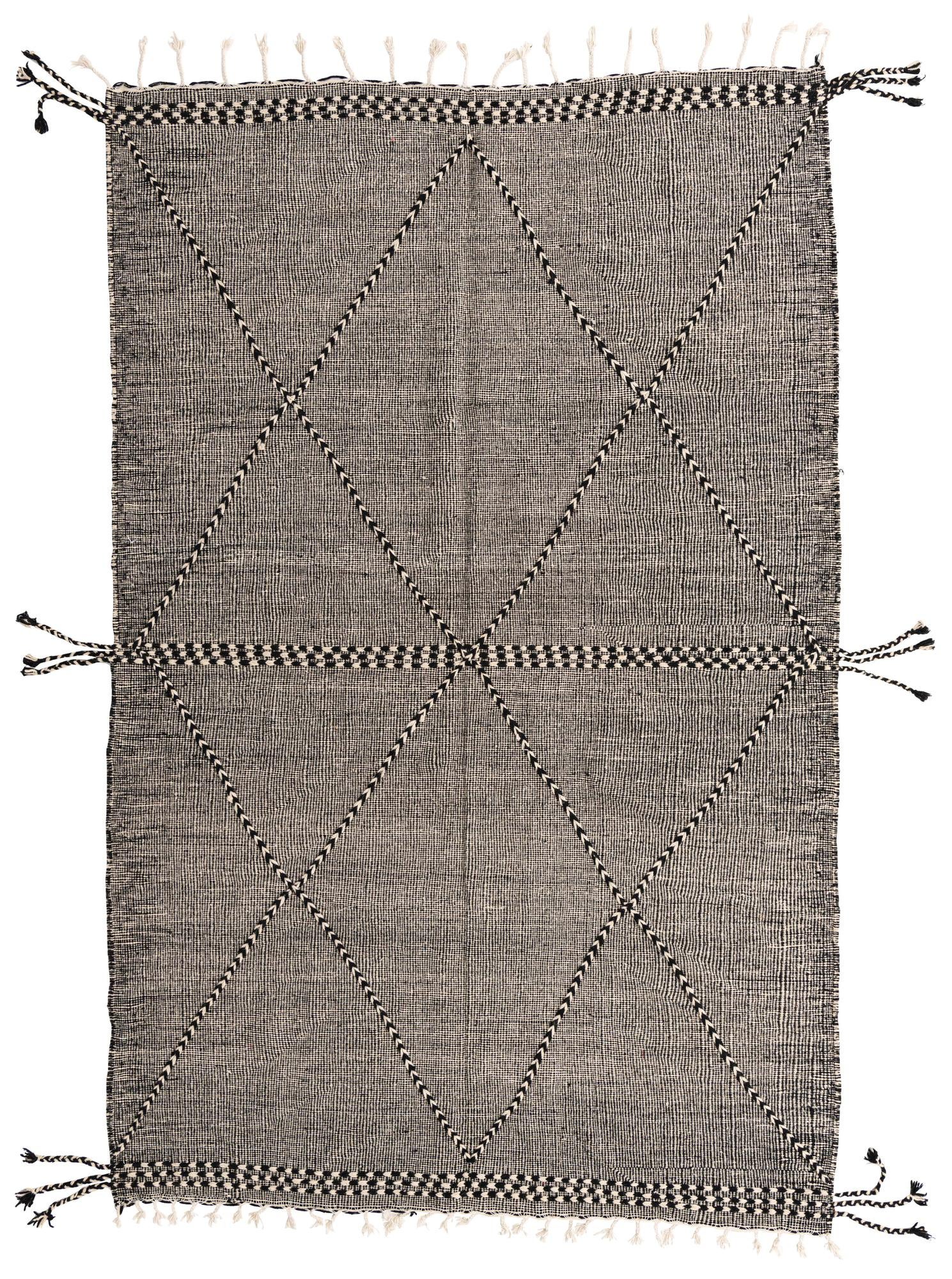 7' 3 x 11' Hand Knotted Moroccan Wool Rug