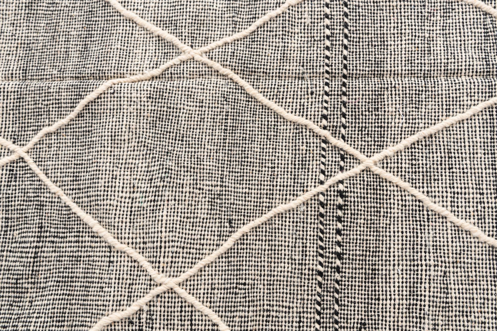 6' 4 x 10' 2 Hand Knotted Moroccan Wool Rug