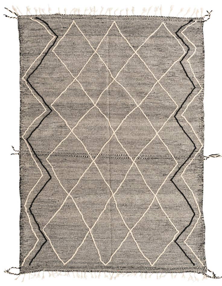 Detail image of 6' 4 x 10' 2 Hand Knotted Moroccan Wool Rug