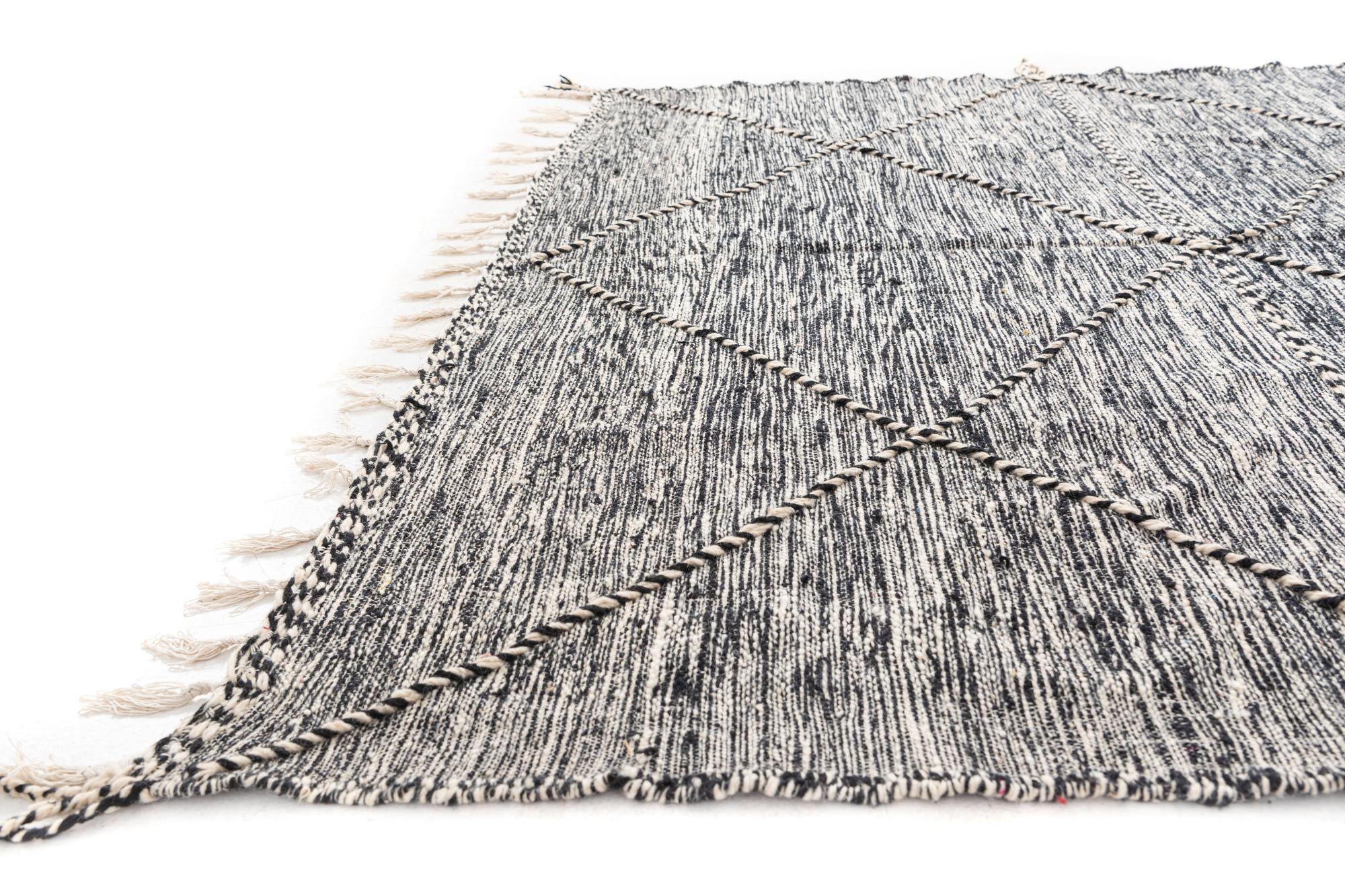 6' 6 x 9' 6 Hand Knotted Moroccan Wool Rug