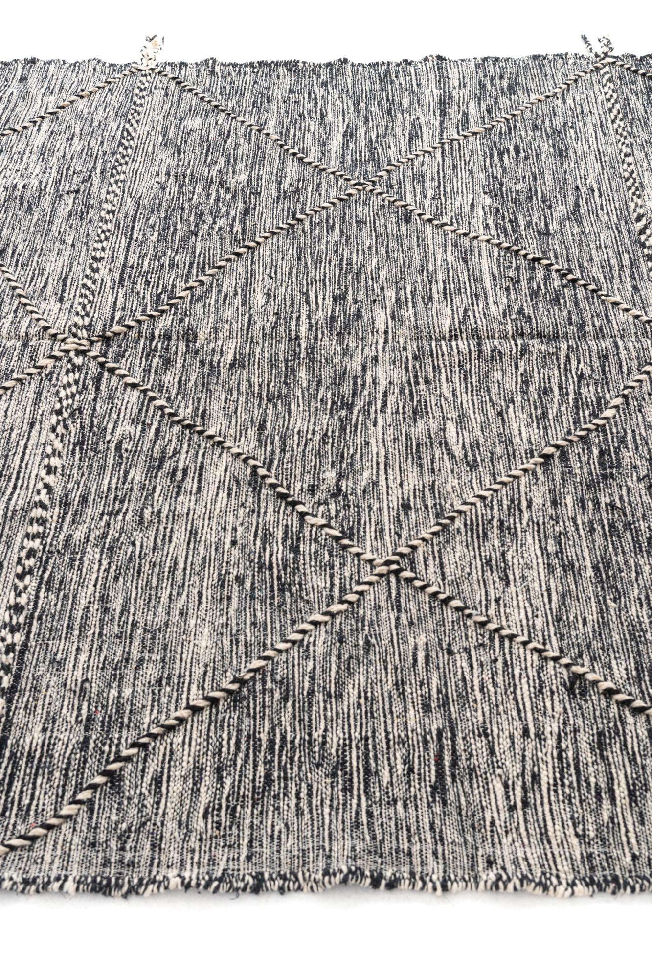 6' 6 x 9' 6 Hand Knotted Moroccan Wool Rug