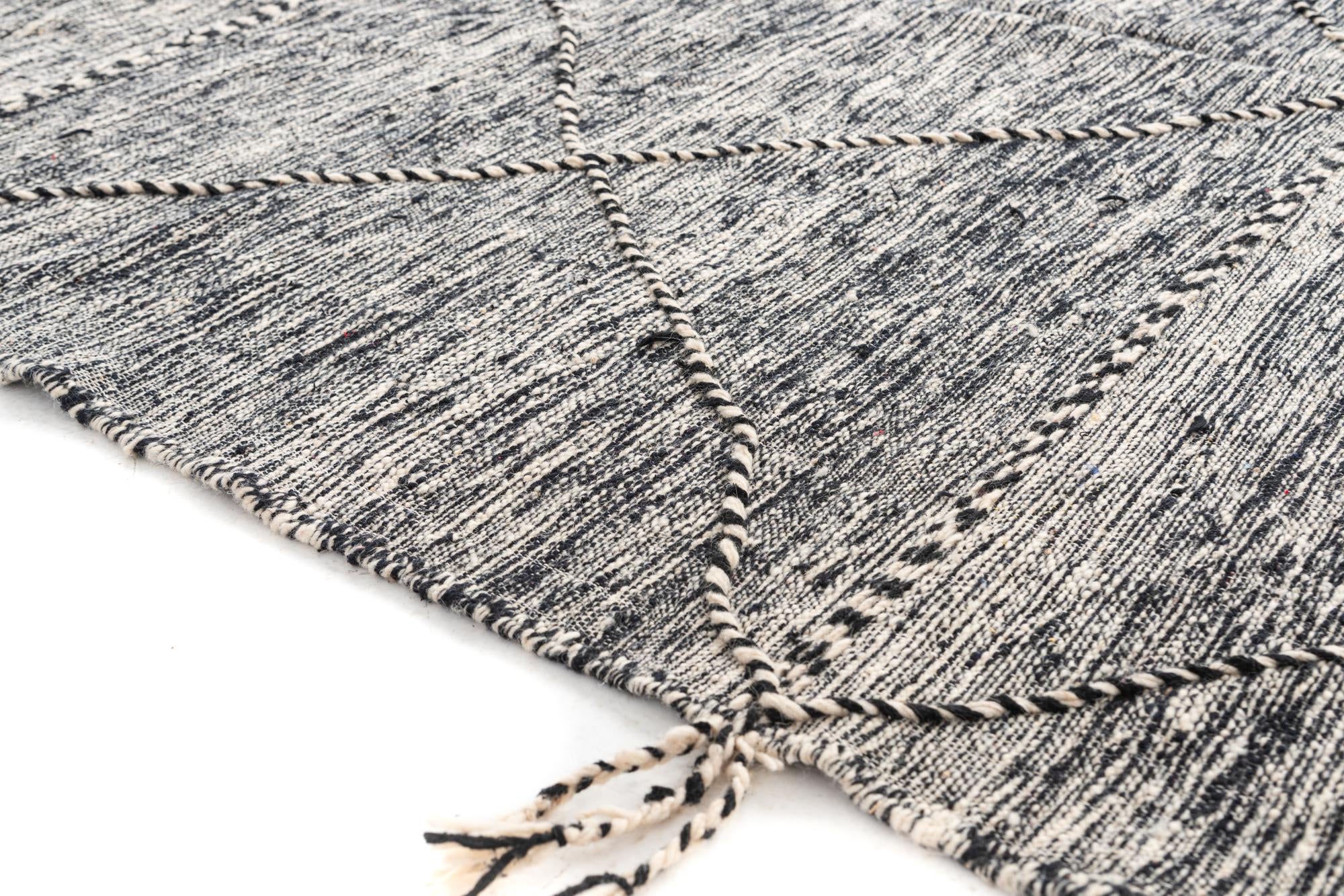 6' 6 x 9' 6 Hand Knotted Moroccan Wool Rug