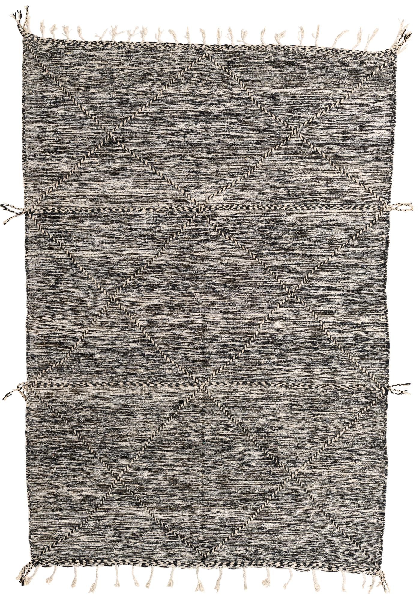6' 6 x 9' 6 Hand Knotted Moroccan Wool Rug
