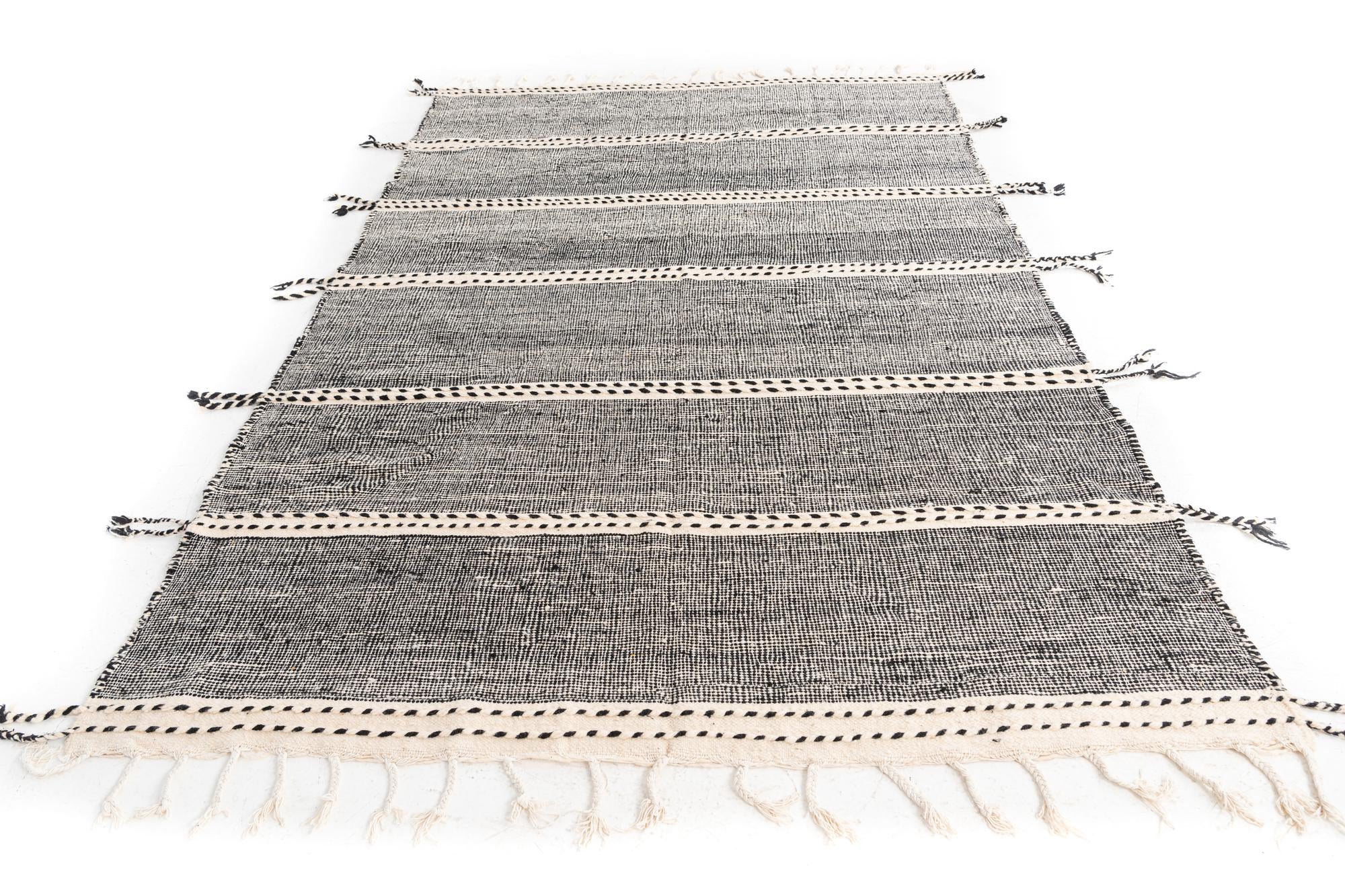 6' 2 x 9' 7 Hand Knotted Moroccan Wool Rug