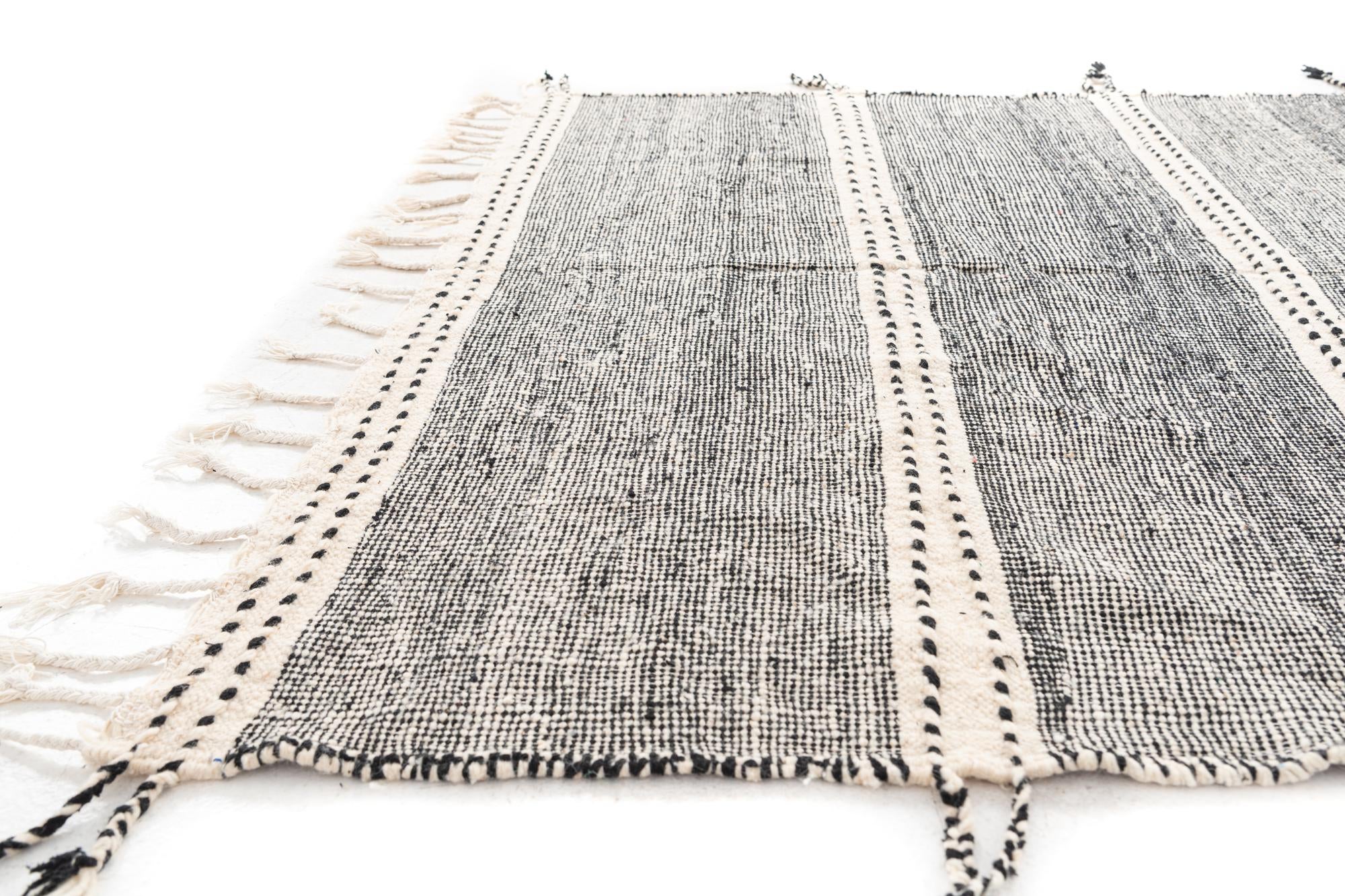 6' 2 x 9' 7 Hand Knotted Moroccan Wool Rug