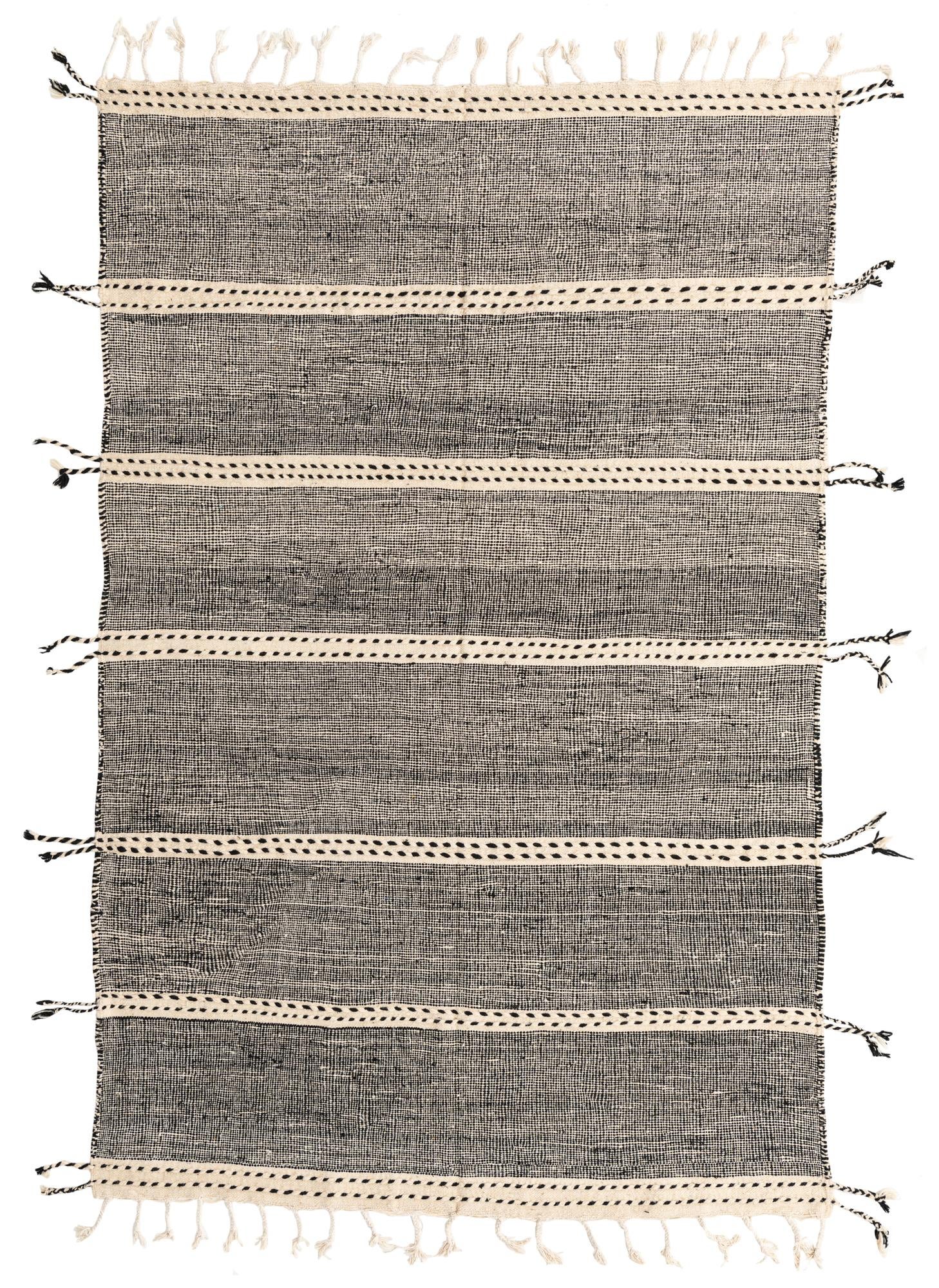 6' 2 x 9' 7 Hand Knotted Moroccan Wool Rug