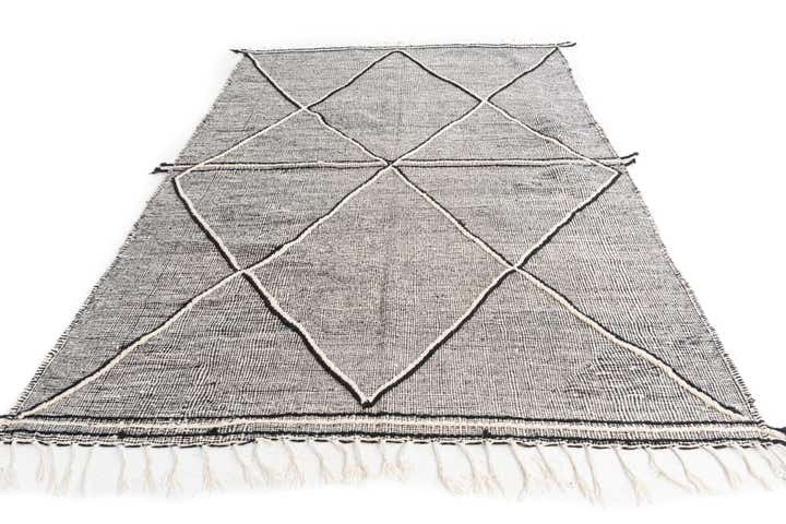 6' 6 x 9' 9 Hand Knotted Moroccan Wool Rug