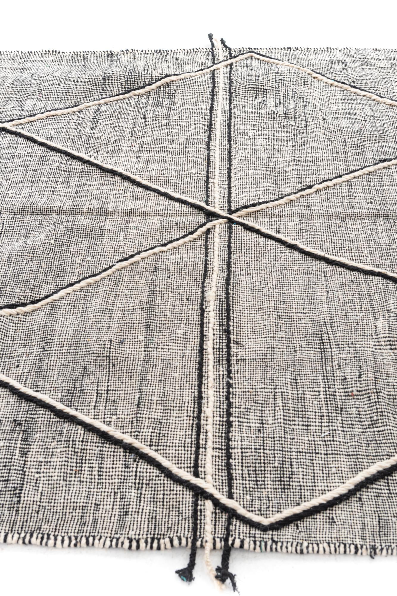 6' 6 x 9' 9 Hand Knotted Moroccan Wool Rug