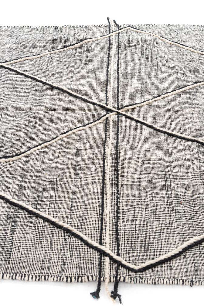 6' 6 x 9' 9 Hand Knotted Moroccan Wool Rug