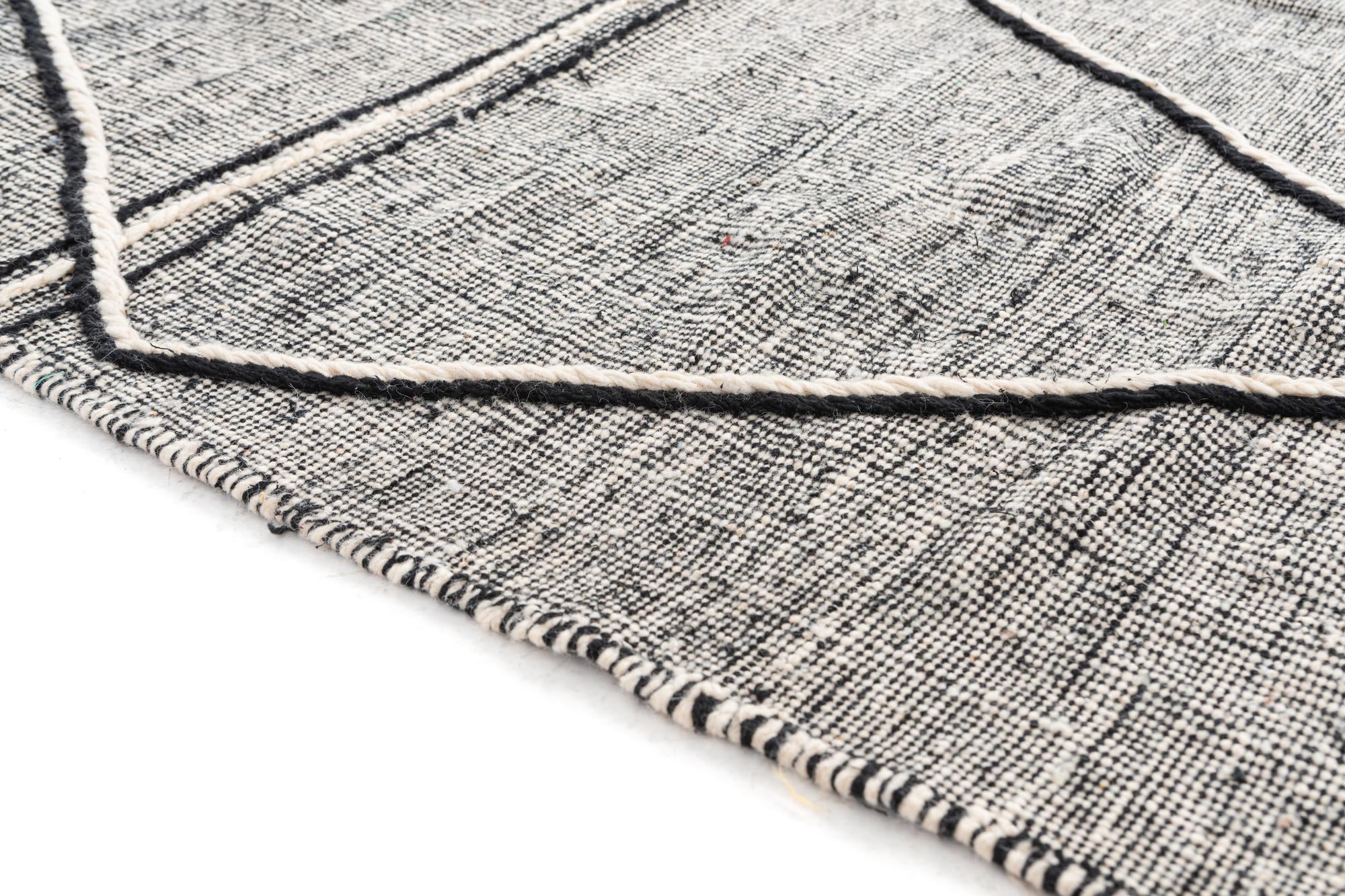 6' 6 x 9' 9 Hand Knotted Moroccan Wool Rug