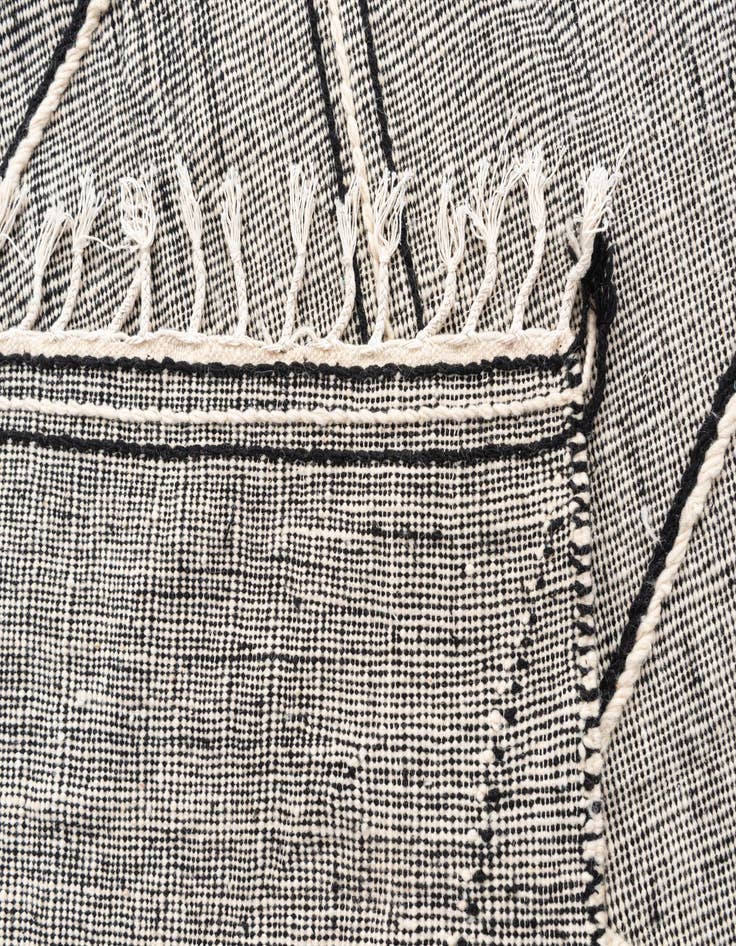 Detail image of 6' 6 x 9' 9  Hand Knotted Moroccan Wool Rug