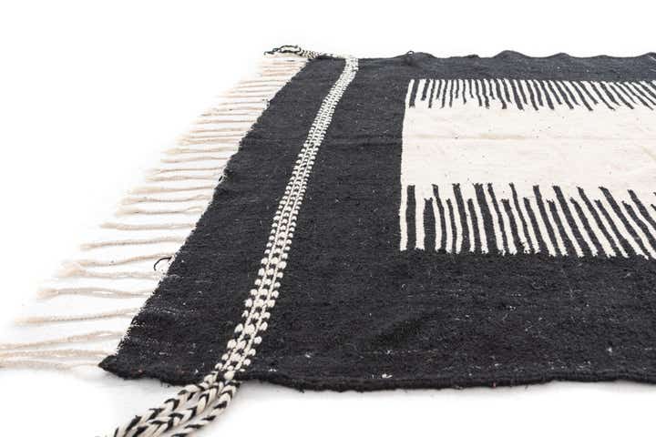 6' 4 x 10' 8 Hand Knotted Moroccan Wool Rug