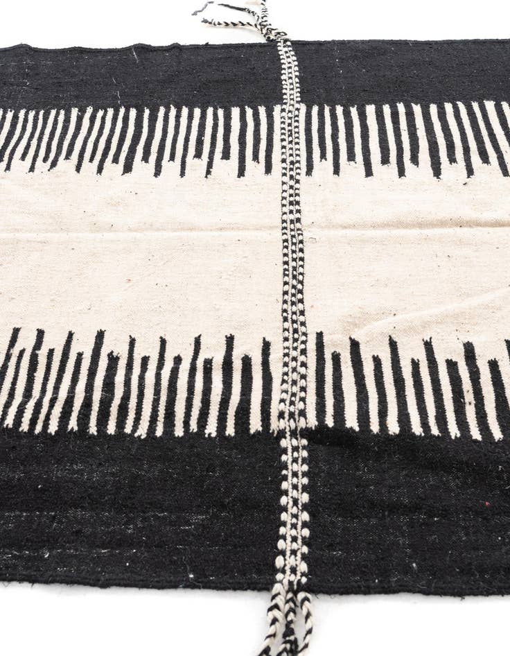 Detail image of 6' 4 x 10' 8  Hand Knotted Moroccan Wool Rug