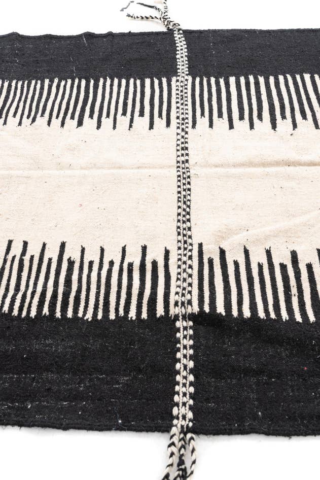 Detail image of 6' 4 x 10' 8 Hand Knotted Moroccan Wool Rug