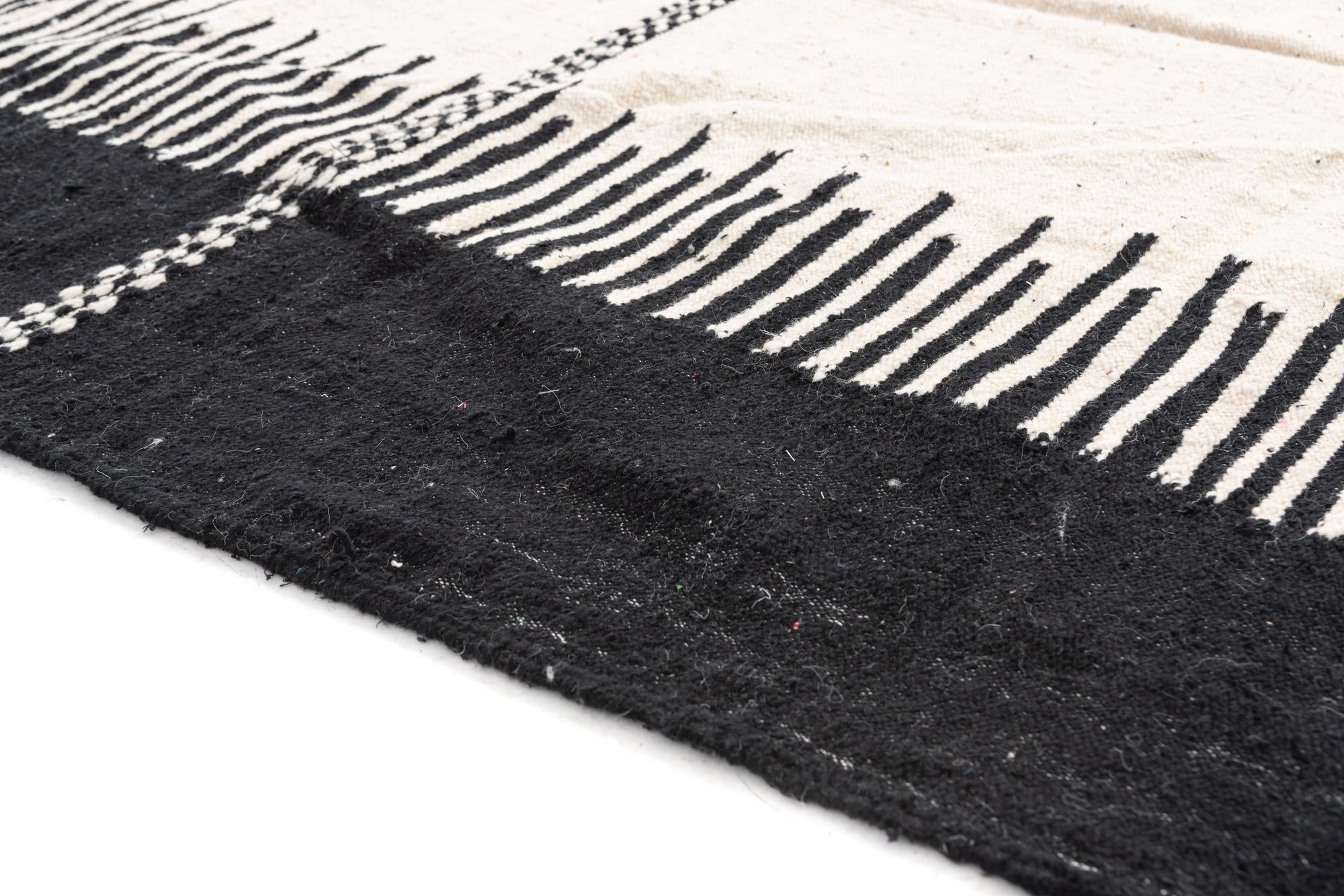 6' 4 x 10' 8 Hand Knotted Moroccan Wool Rug