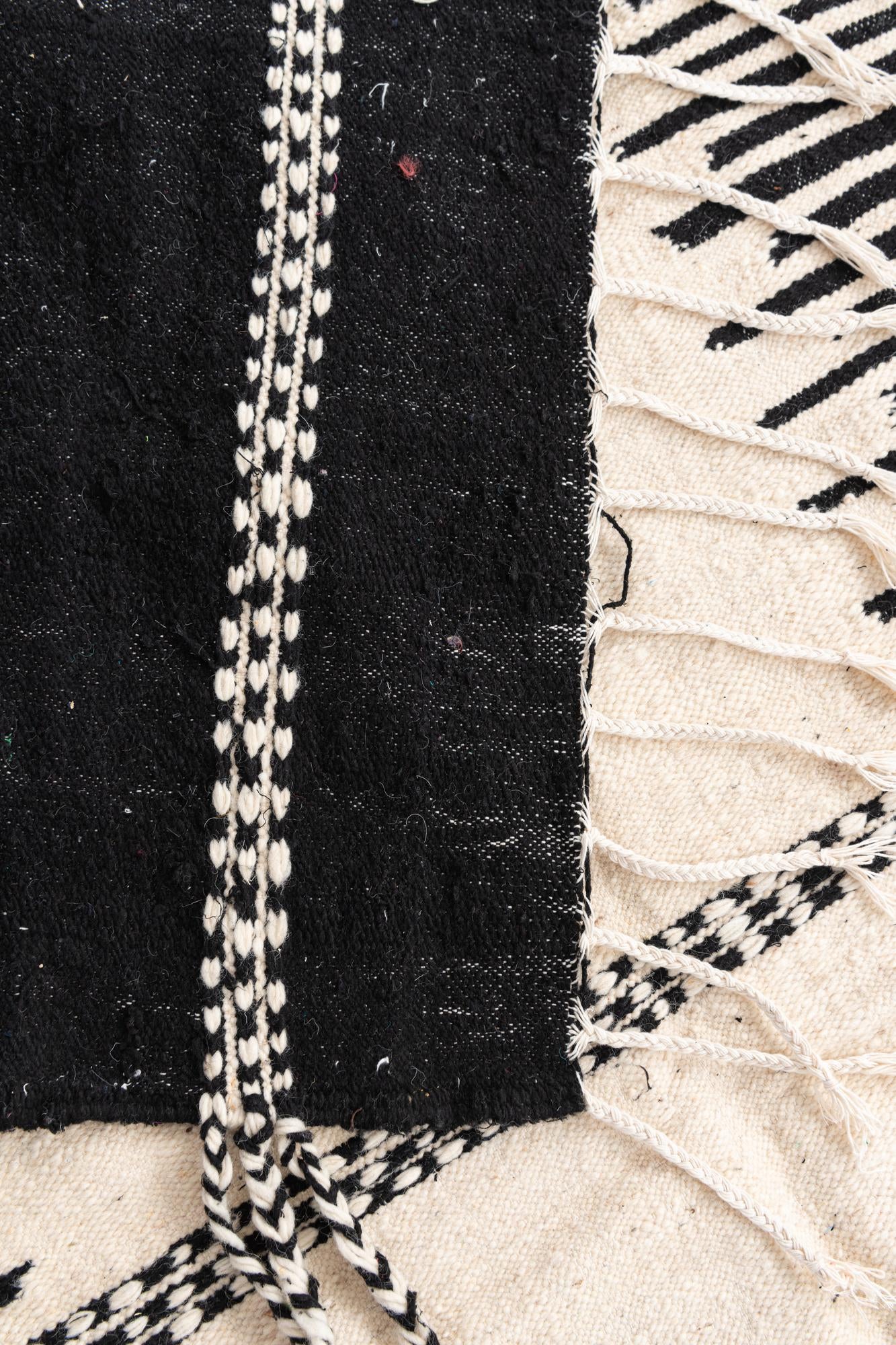 6' 4 x 10' 8 Hand Knotted Moroccan Wool Rug