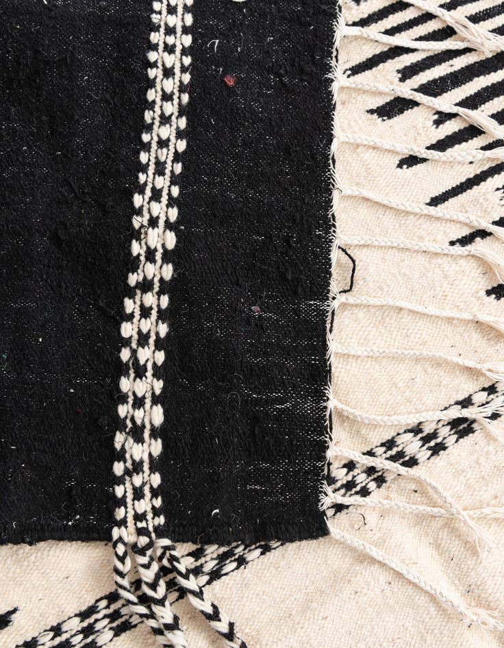 Detail image of 6' 4 x 10' 8  Hand Knotted Moroccan Wool Rug