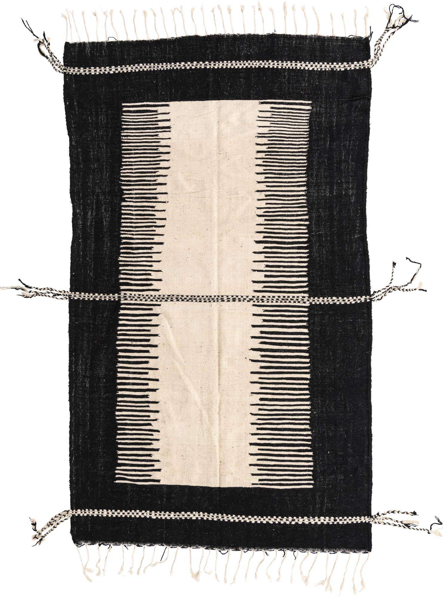 6' 4 x 10' 8 Hand Knotted Moroccan Wool Rug