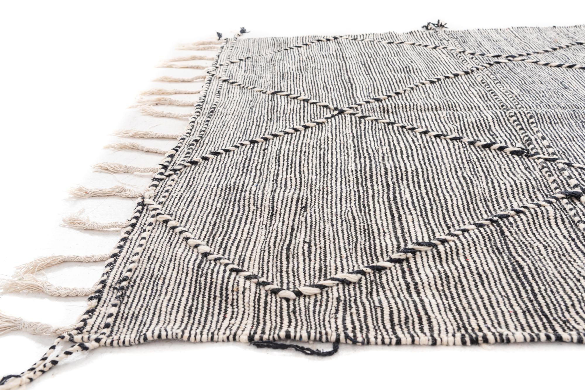 6' 3 x 10' 2 Hand Knotted Moroccan Wool Rug