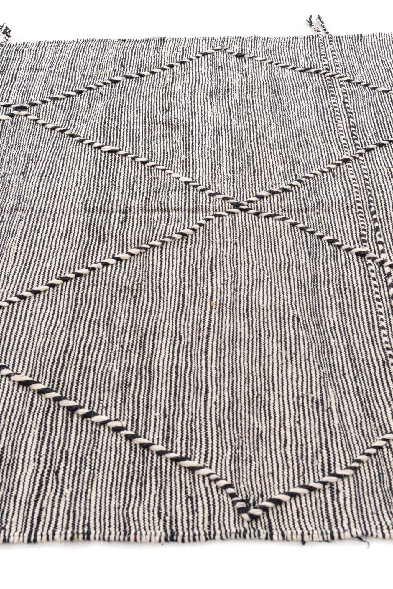 6' 3 x 10' 2 Hand Knotted Moroccan Wool Rug