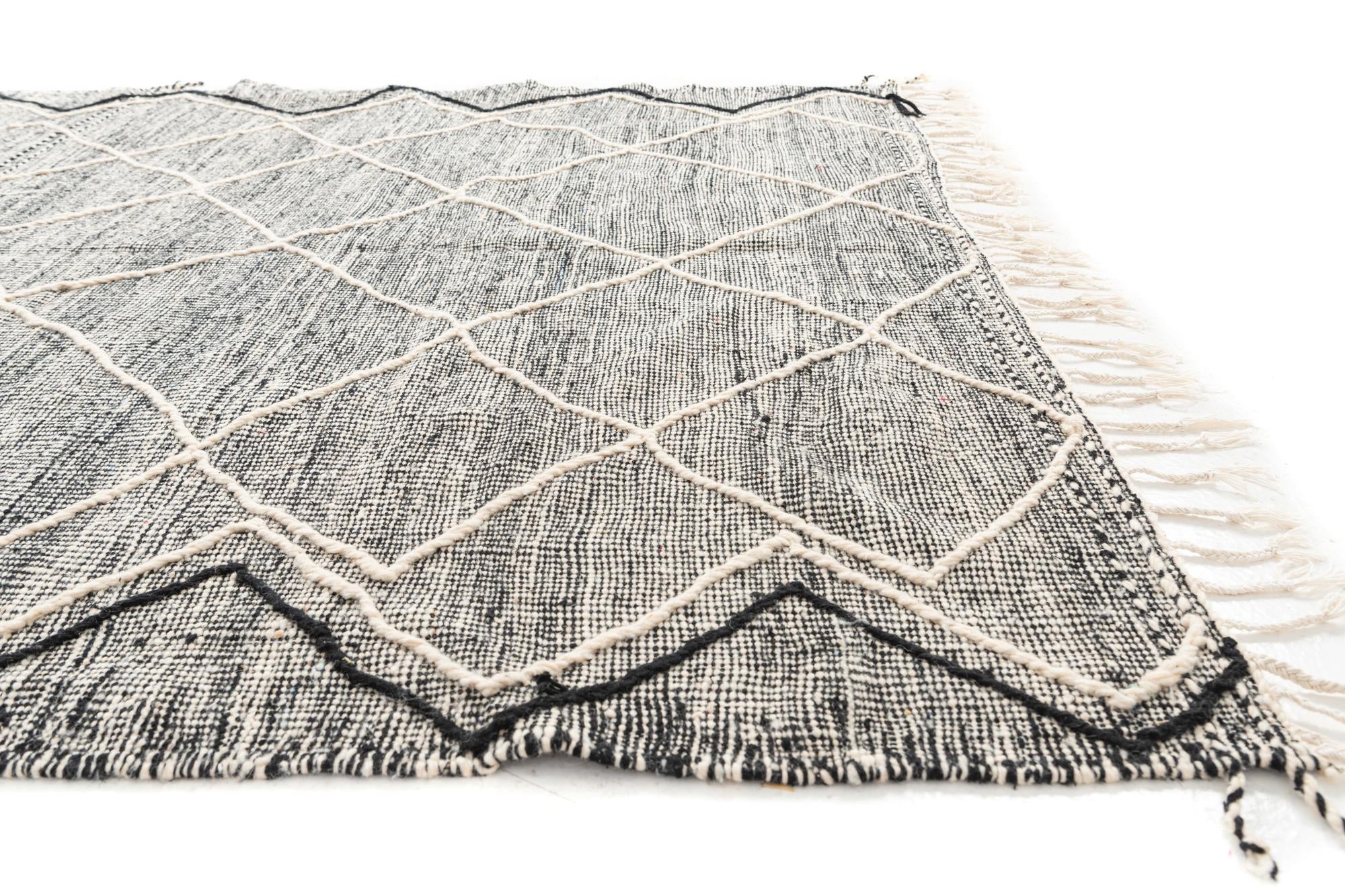 6' 8 x 10' 4 Hand Knotted Moroccan Wool Rug