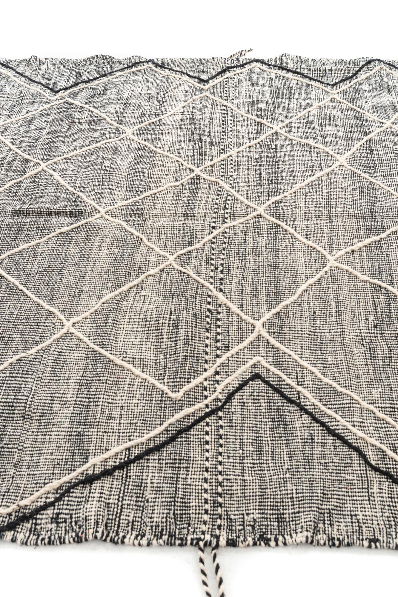 6' 8 x 10' 4 Hand Knotted Moroccan Wool Rug