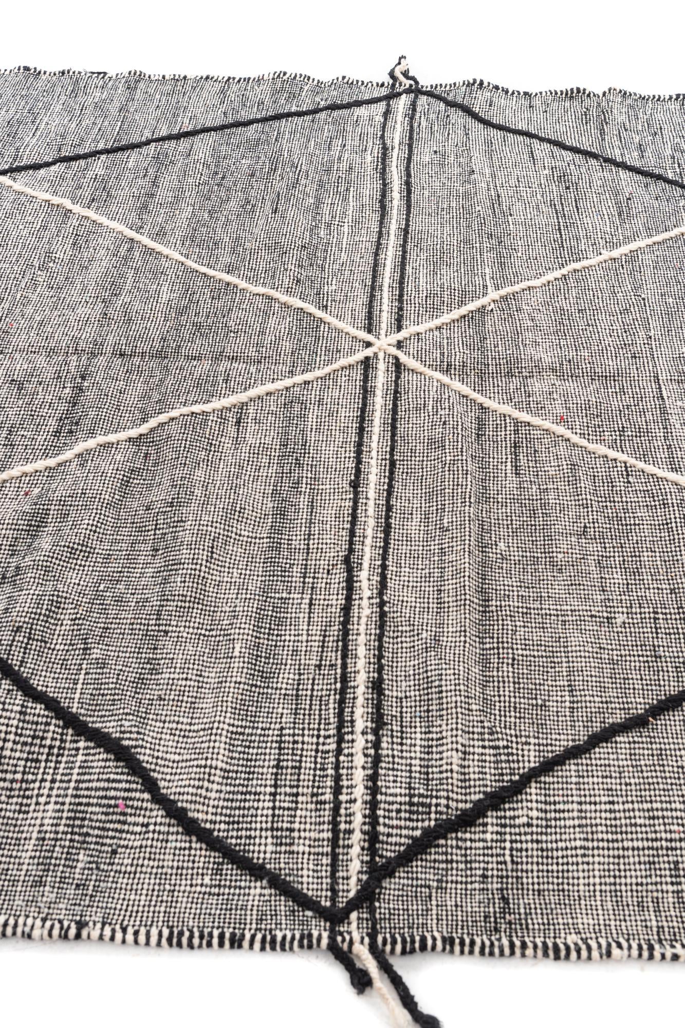 6' 7 x 10' Hand Knotted Moroccan Wool Rug