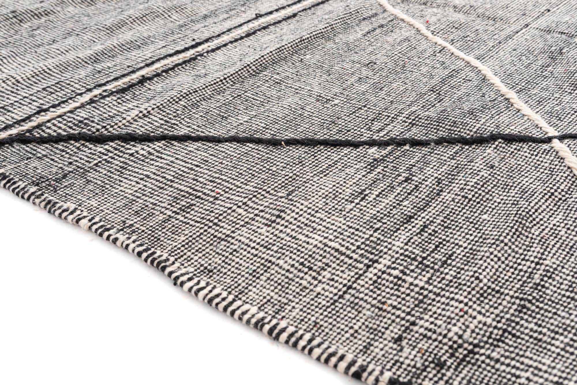 6' 7 x 10' Hand Knotted Moroccan Wool Rug