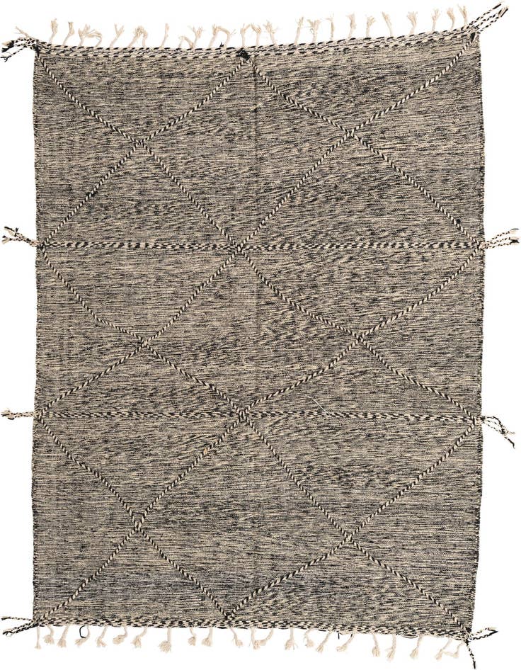 Detail image of 6' 5 x 9' Hand Knotted Moroccan Wool Rug