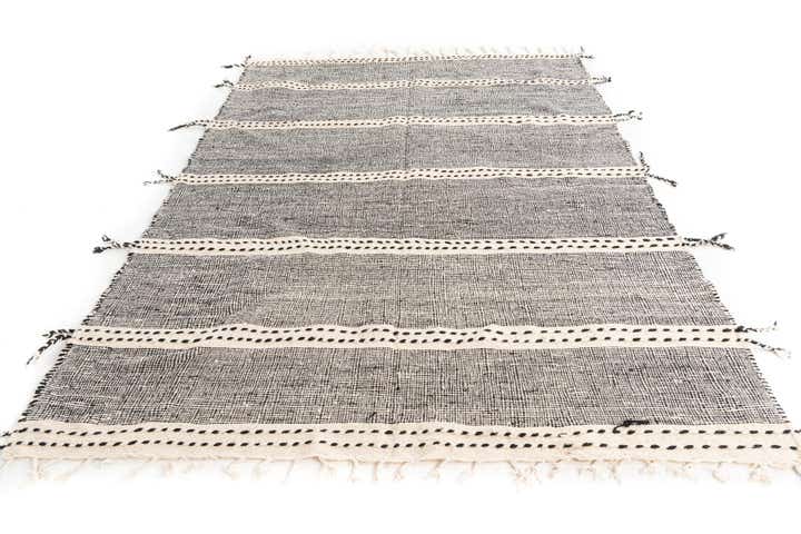 6' 5 x 9' 3 Hand Knotted Moroccan Wool Rug