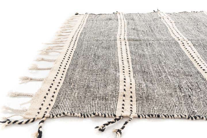 6' 5 x 9' 3 Hand Knotted Moroccan Wool Rug