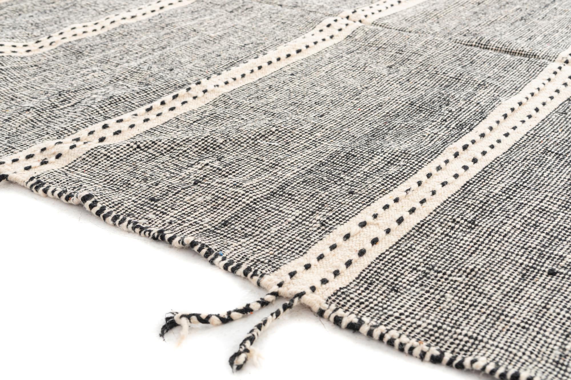 6' 5 x 9' 3 Hand Knotted Moroccan Wool Rug