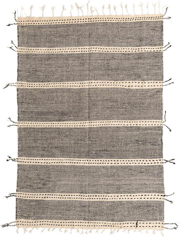 6' 5 x 9' 3 Hand Knotted Moroccan Wool Rug