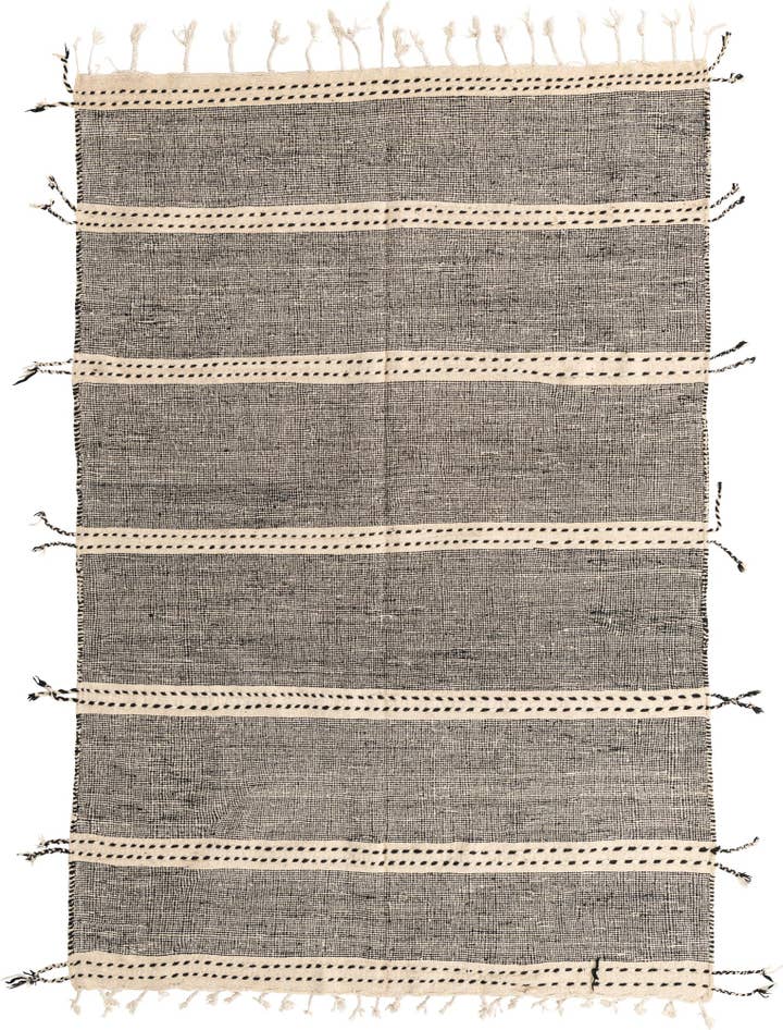 Detail image of 6' 5 x 9' 3 Hand Knotted Moroccan Wool Rug