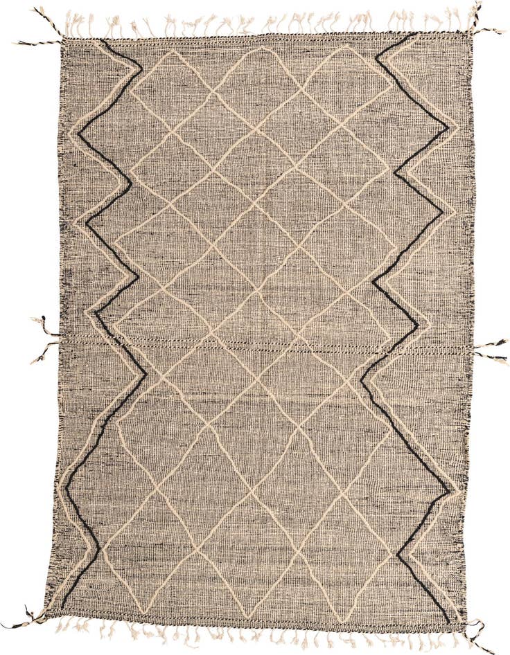 Detail image of 6' x 9' 10 Hand Knotted Moroccan Wool Rug