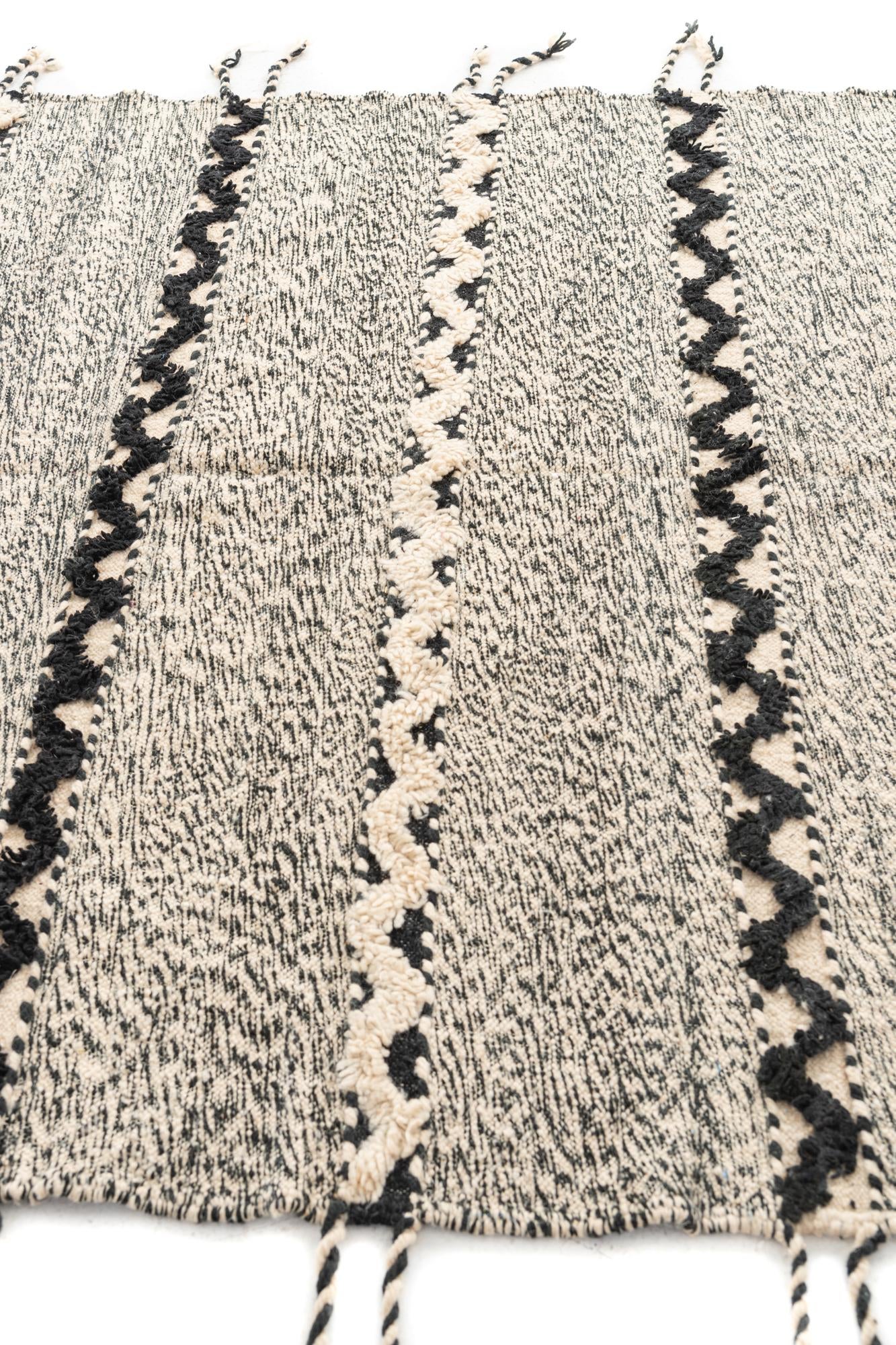 6' 5 x 10' Hand Knotted Moroccan Wool Rug
