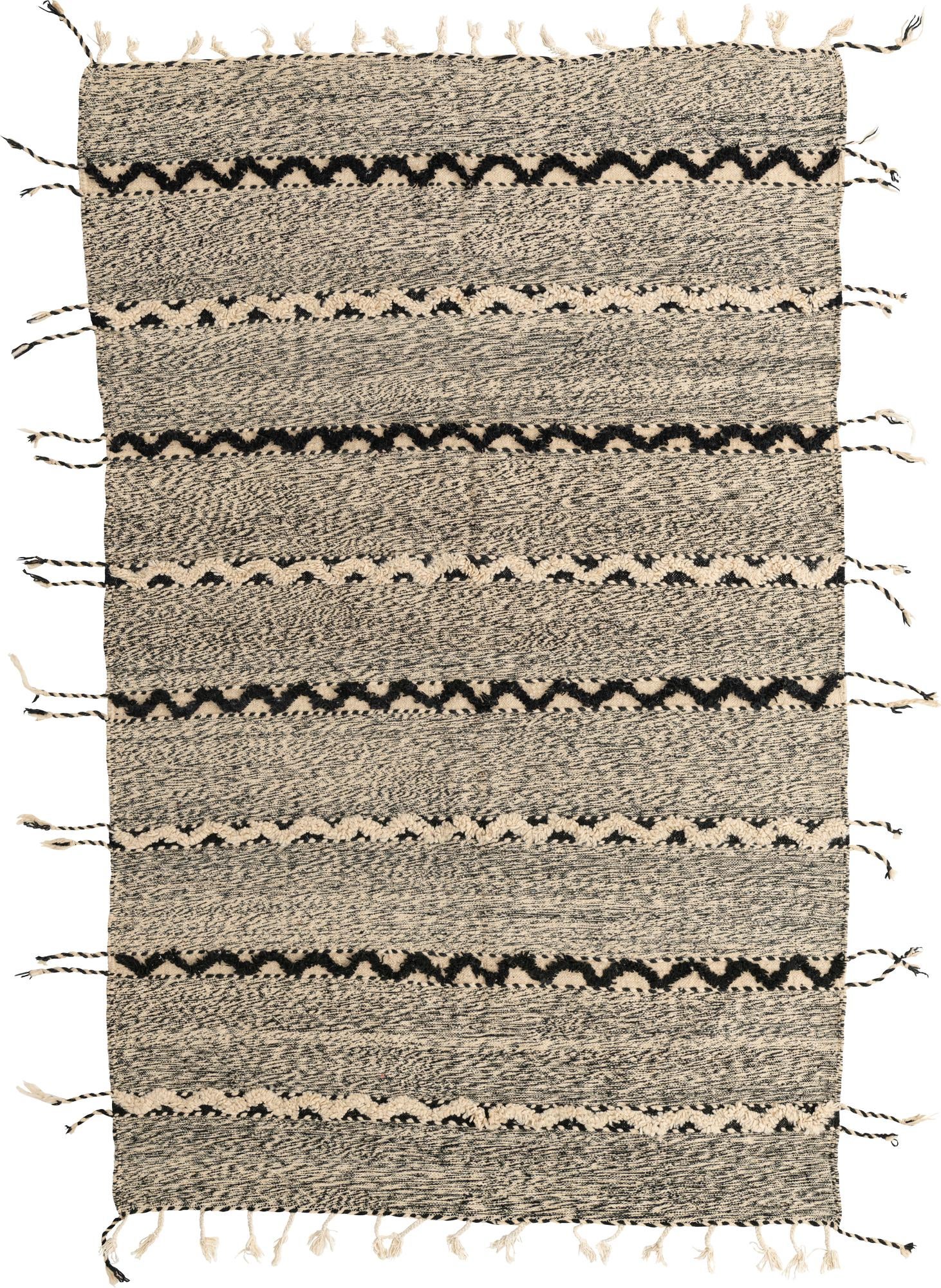 6' 5 x 10' Hand Knotted Moroccan Wool Rug